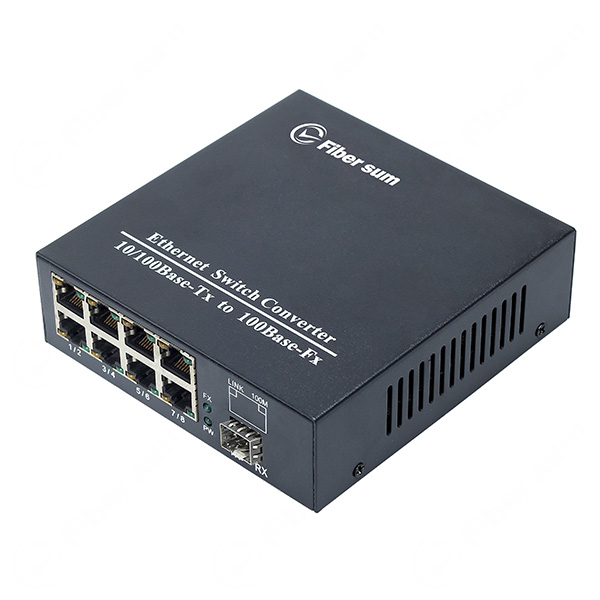 8x 10/100Base-TX To 100Base-FX Plug-in Module Spec 2km SFP Port Fiber Optic Swtich | FC-FA108